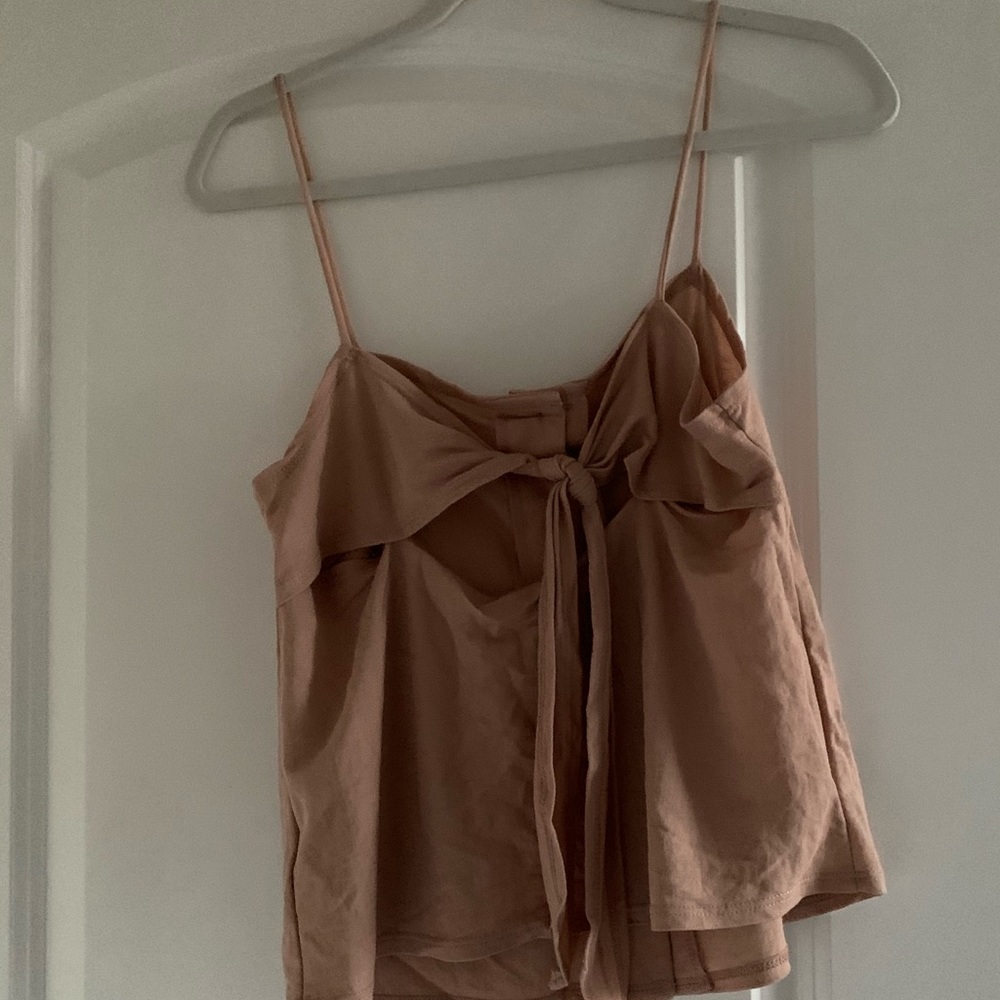 Topshop button bow back tank - Picture 6 of 7